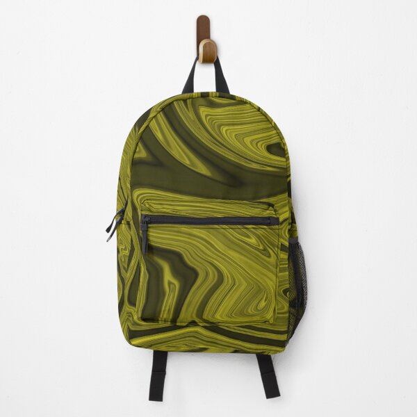 Item preview, Black And Yellow Liquid marble texture designed and sold by DMJPRINT.