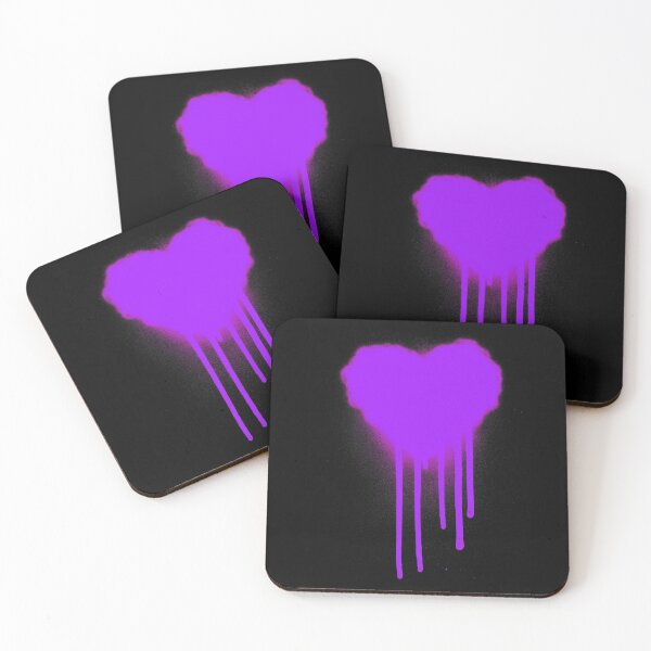 Item preview, Drippy Graffiti Heart Purple designed and sold by that5280lady.