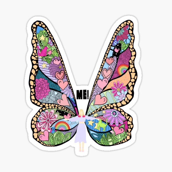 Butterfly Lover Sticker 3x 3 Weatherproof Stickers Taylor Swift Stickers  Tswift Lover Sticker Taylor Swift Me Sticker 