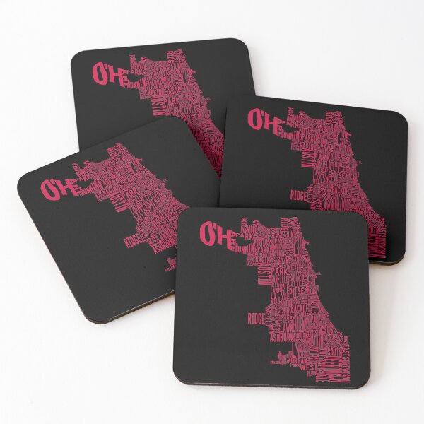 Item preview, Chicago Neighborhoods in Red designed and sold by samvschantz.