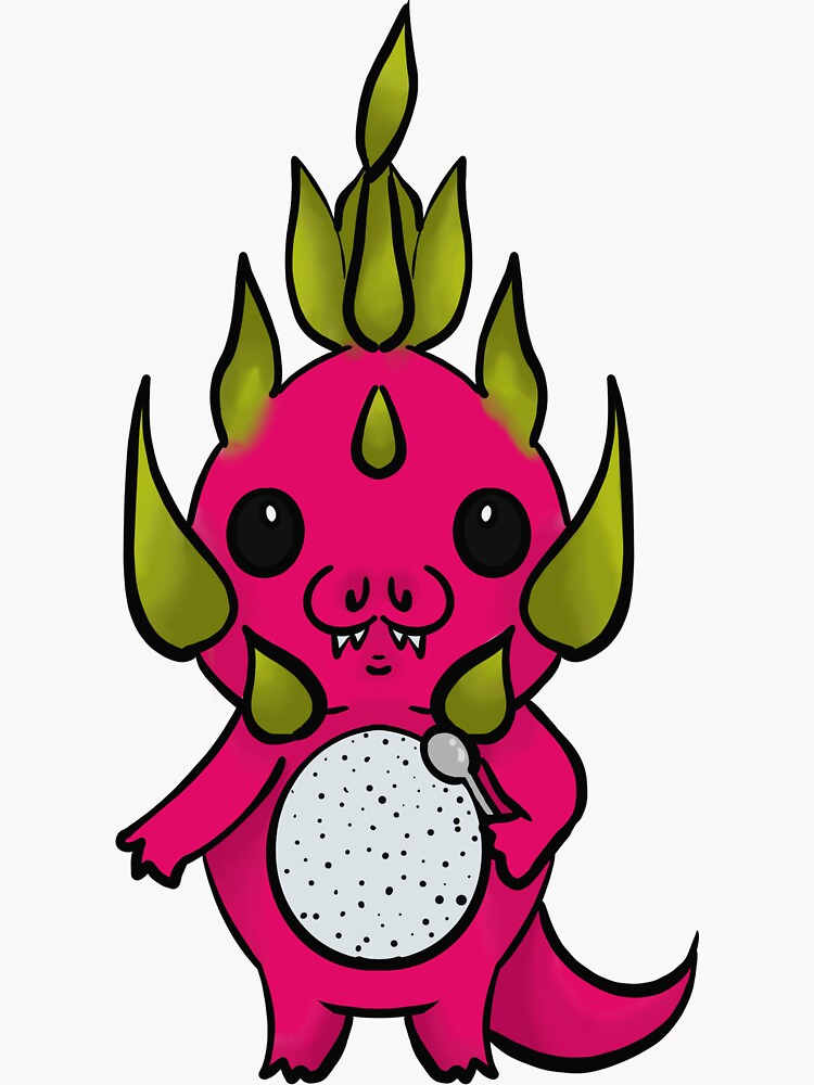 Thumbnail 3 of 3, Sticker, Pitahaya designed and sold by DragonFruitQTee.