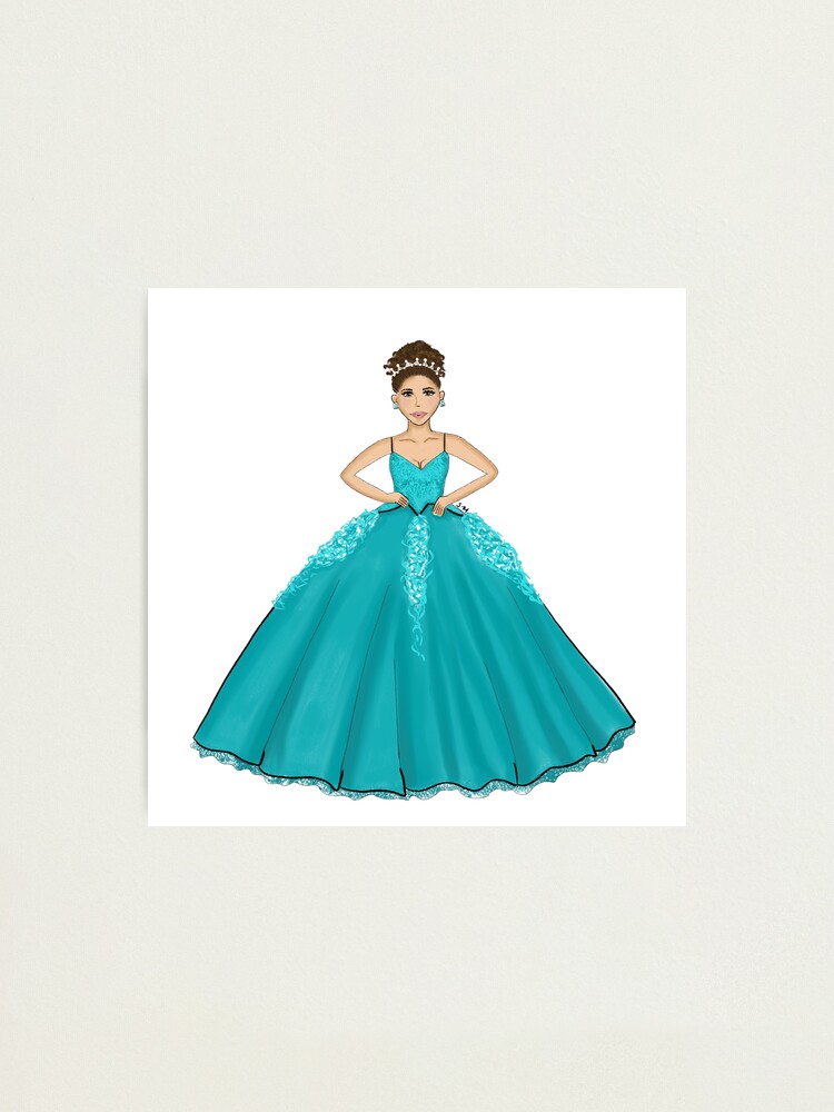 Quince Dress Clip Art