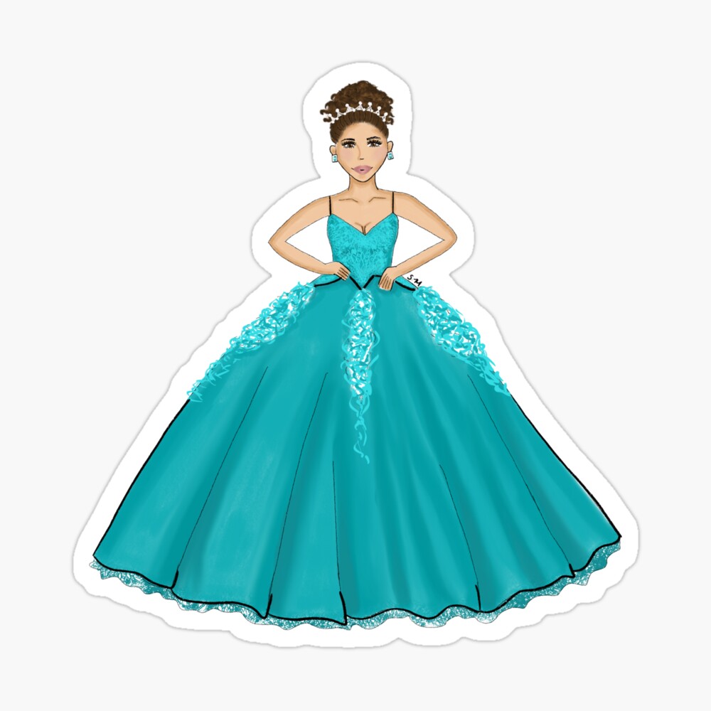 Quince Dress Clip Art