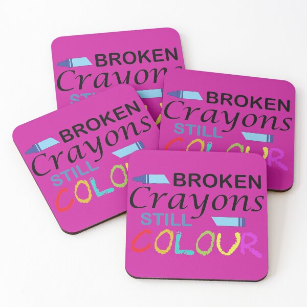 Item preview, Broken Crayons Still Colour inspirational quote designed and sold by DesignHouse07.