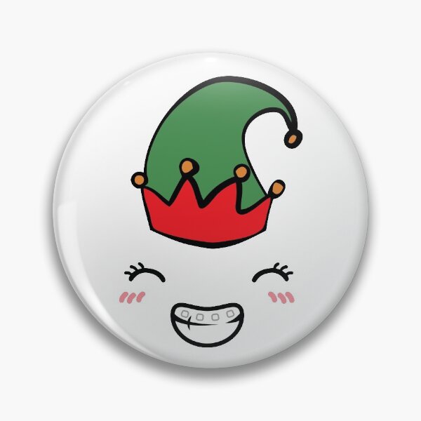Item preview, Christmas is here! Happy Elf with braces. designed and sold by TheArtDesk.