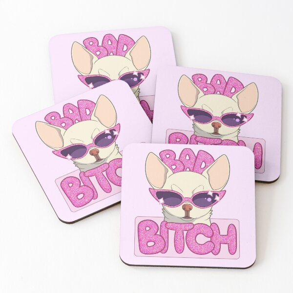 Item preview, Bad Bitch - White Chihuahua designed and sold by SnowWolpard.