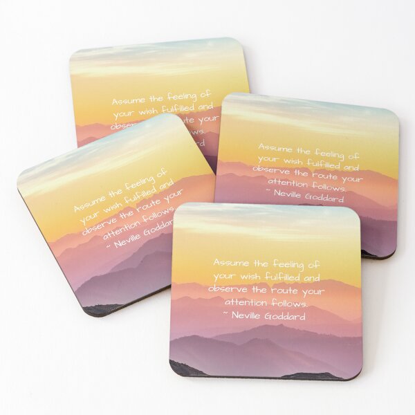 Item preview, Neville Goddard Quote, Assume the Feeling, Law of Assumption Quote designed and sold by MamaSweetea.
