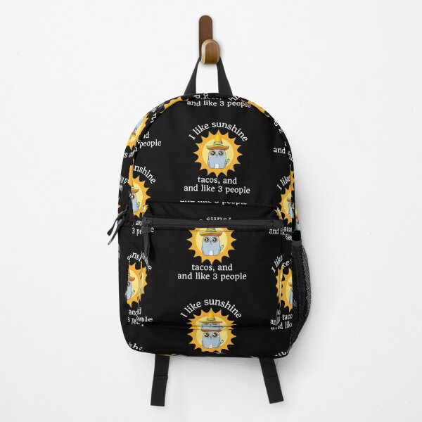 Item preview, I like sunshine, tacos, and like 3 people - funny cat design designed and sold by Auntieck.
