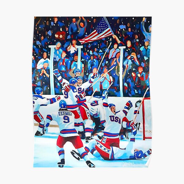 "/Miracle on Ice Poster poster" Poster by aannamchavez | Redbubble