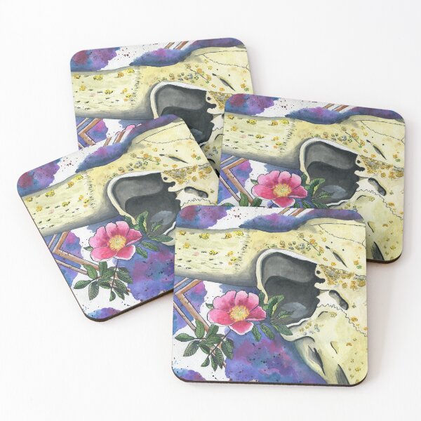 Item preview, Bison Skull & Prairie Rose  designed and sold by Amber Schiltz.