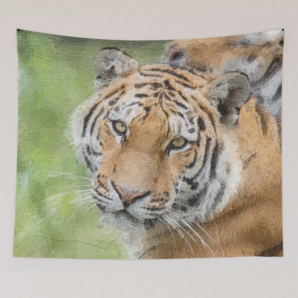 Item preview, Amazing Hand Painted Tiger Painting designed and sold by aventi24.