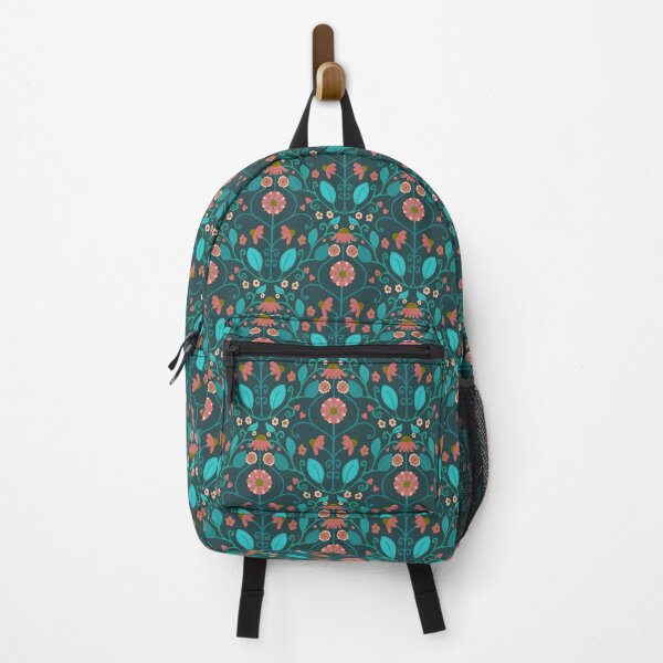 Item preview, Folk Vine Teal designed and sold by Christina Mitchell.