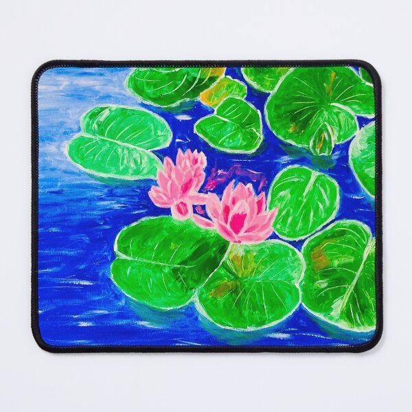 Item preview, Lilies on our garden pond designed and sold by Ruth Breen Artwork .