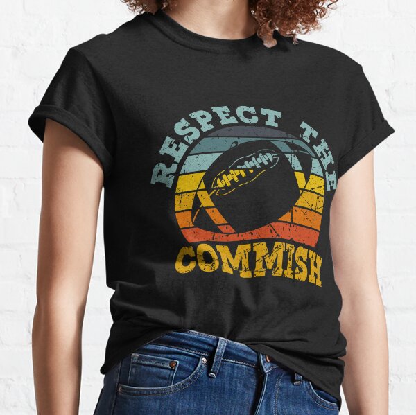 Funny Fantasy Football Commissioner Shirt Commish Joke Gift T