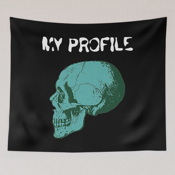 Item preview, My Profile Dark Humor Grunge Skull designed and sold by AuthenticJPN.