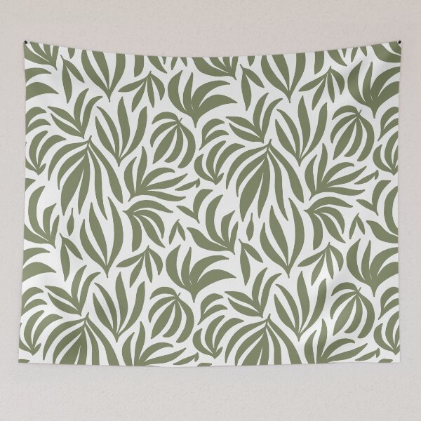 Item preview, Patrón abstracto de hojas tropicales designed and sold by nanriddle.