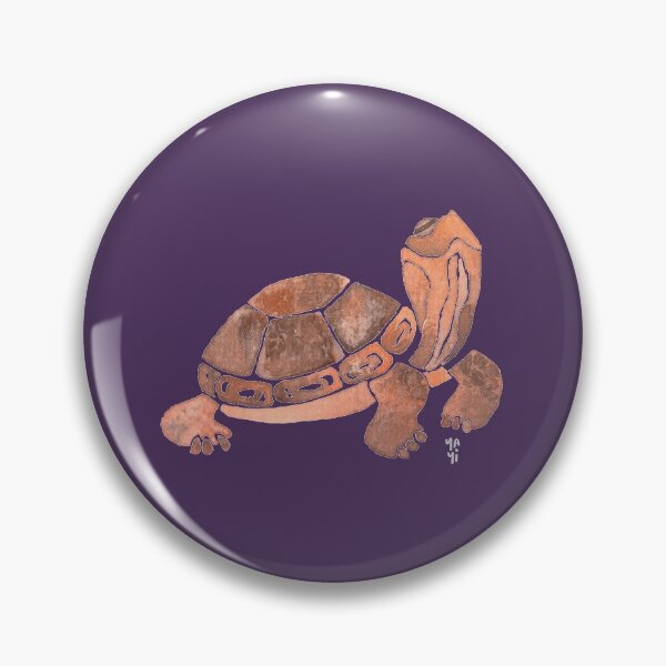 Item preview, Happy Orange Turtle in Watercolor designed and sold by Yayilustra.