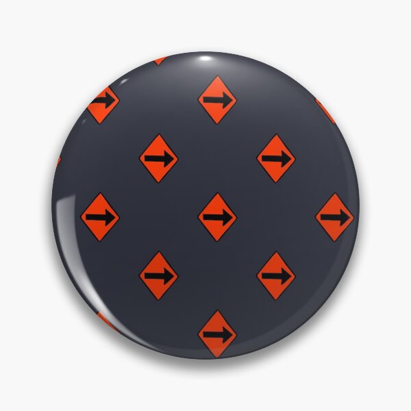 Item preview, Construction arrow signs on navy blue designed and sold by Quick Brown Fox Canada.