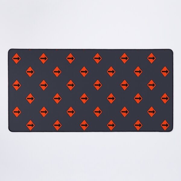 Item preview, Construction arrow signs on navy blue designed and sold by Quick Brown Fox Canada.