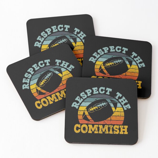 Item preview, Retro Vintage Respect the Commish Fantasy Football League Commissioner designed and sold by AnyKitty.