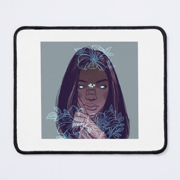 Item preview, Girl and blue flowers designed and sold by DreadWhisper.