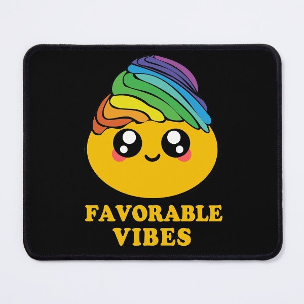 Item preview, Favorable Vibes Kawaii Rainbow Poop Head designed and sold by electrovista.