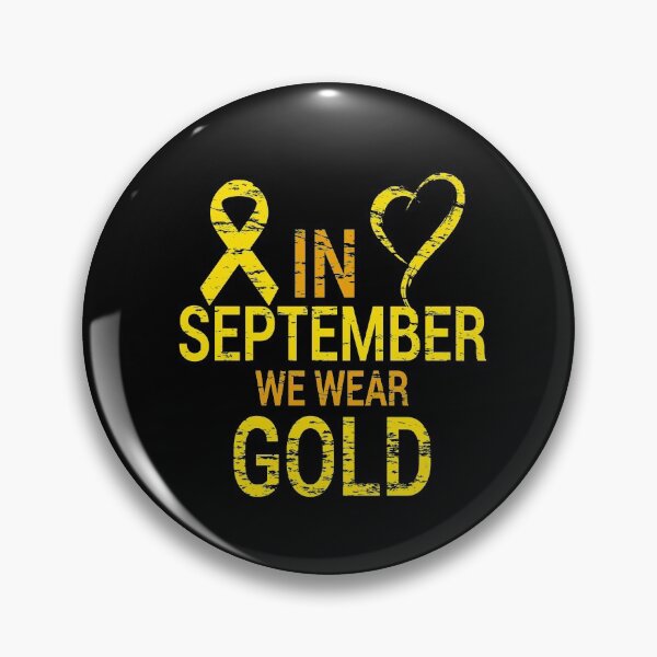 Item preview, In September We Wear Gold Childhood Cancer Awareness  designed and sold by davinci101.