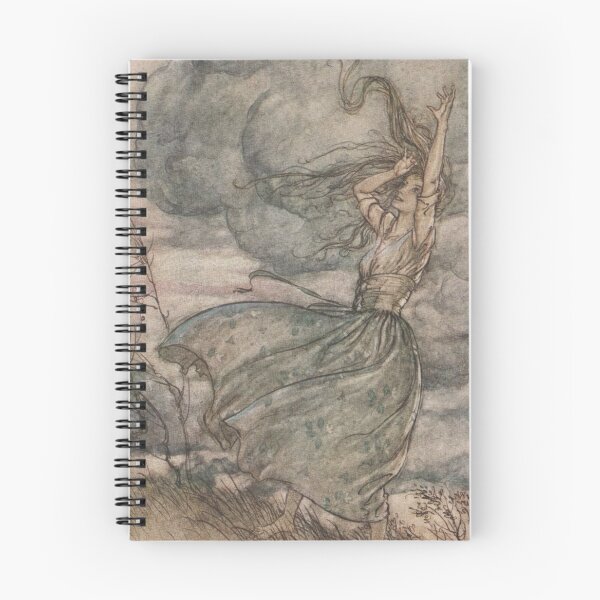 Item preview, Girl on Hill Arthur Rackham Undine Vintage Fairytale Illustration  designed and sold by Bellathewilde.