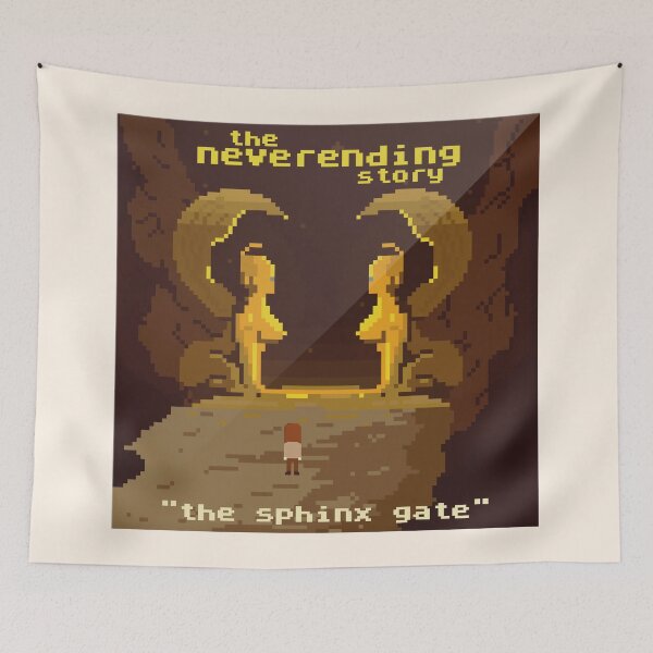 Item preview, The Sphinx Gate 80s Video Game Fan Art designed and sold by acquiesce13.