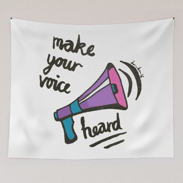 Item preview, Make Your Voice Heard [overflow] designed and sold by TheVerse.