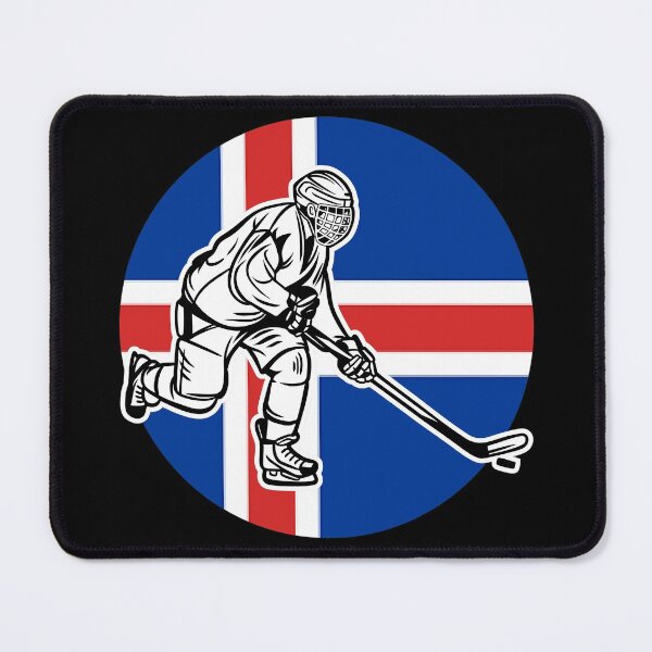 Item preview, Hockey player flag Iceland designed and sold by Astralia.