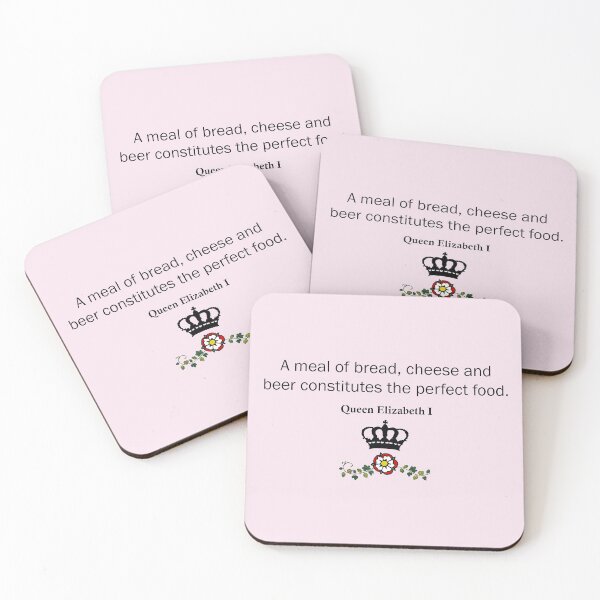 Item preview, Queen Elizabeth 1 Beer Quote designed and sold by BrewFlowers.