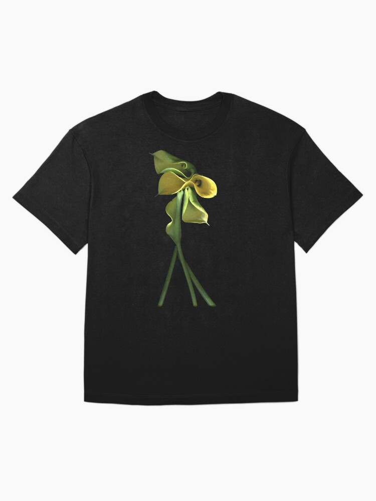 Thumbnail 3 of 7, Oversized T-Shirt, Calla Lily Dark Floral designed and sold by LindasPhotoArt.