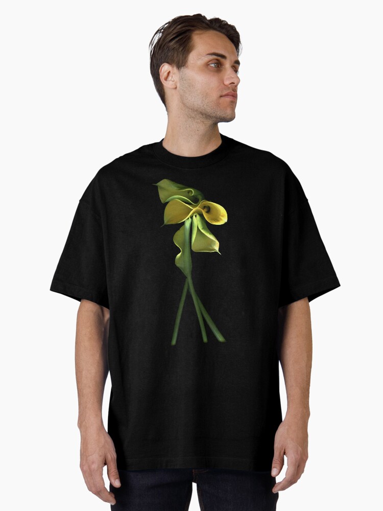 Thumbnail 1 of 7, Oversized T-Shirt, Calla Lily Dark Floral designed and sold by LindasPhotoArt.
