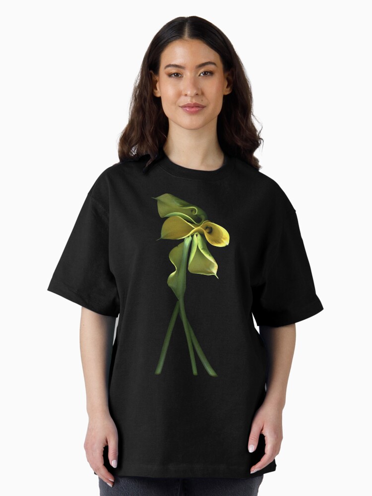 Thumbnail 2 of 7, Oversized T-Shirt, Calla Lily Dark Floral designed and sold by LindasPhotoArt.