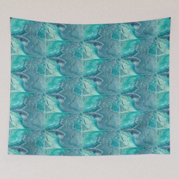 Item preview, Blue Paint Abstract Drip designed and sold by Artemischo.