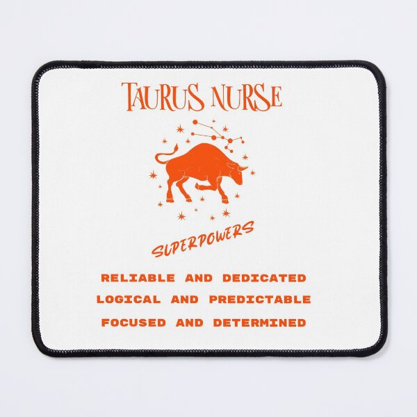 Item preview, Taurus The Bull Zodiac Sign Nurses Superpowers Characteristics. designed and sold by PrintHatcher.