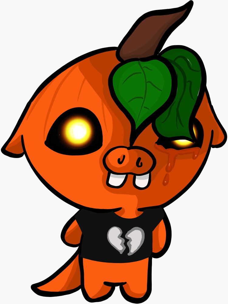 Thumbnail 3 of 3, Sticker, Punkin designed and sold by DragonFruitQTee.