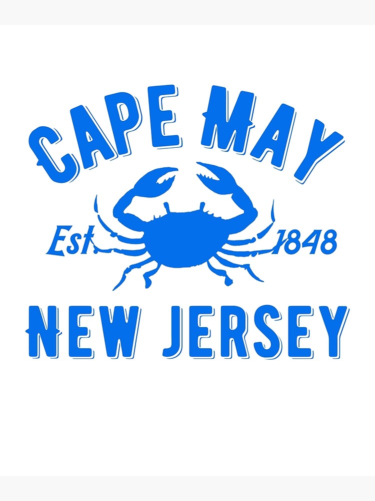 "Cape May New Jersey Blue Crab" Poster by ArtbyPS Redbubble