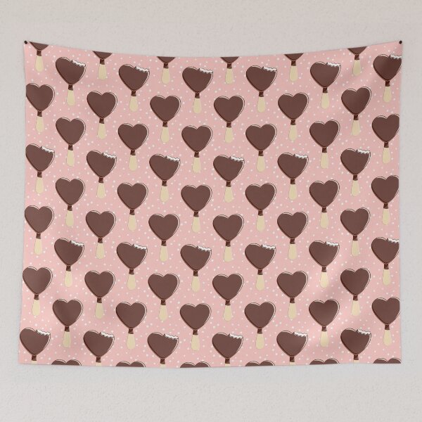 Item preview, Ice Cream Love - hearts on pink designed and sold by littlearrow.