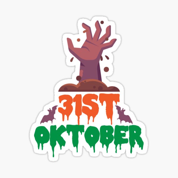 Item preview, Happy Halloween, 31st October horror hand designed and sold by SheldonArt.