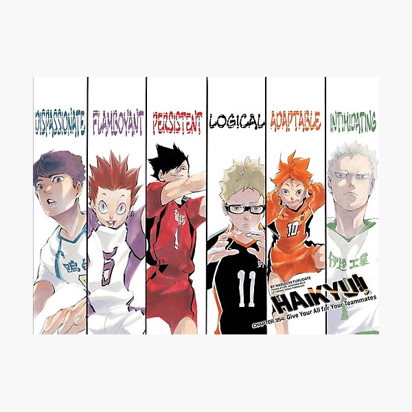 haikyuu color page photographic prints redbubble