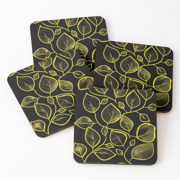 Item preview, Black and Yellow Leaves designed and sold by Korroby.