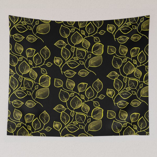 Item preview, Black and Yellow Leaves designed and sold by Korroby.