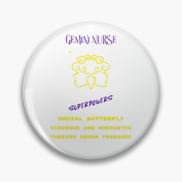 Item preview, Gemini Nurse Superpowers Zodiac Characteristics List designed and sold by PrintHatcher.
