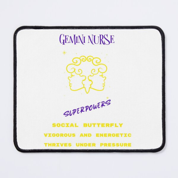 Item preview, Gemini Nurse Superpowers Zodiac Characteristics List designed and sold by PrintHatcher.