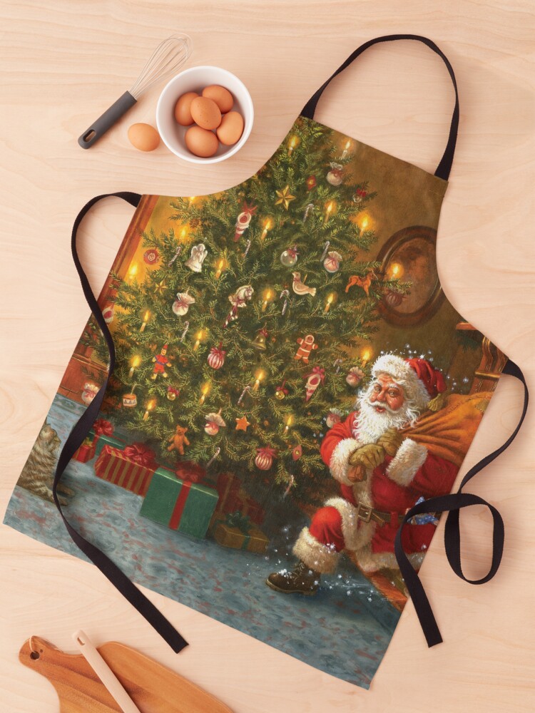 Thumbnail 1 of 6, Apron, Santa's Delivery designed and sold by RuthSanderson.