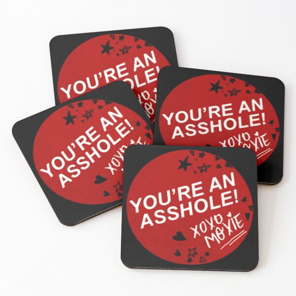 Item preview, Sticker MOXIE quote "You´re an asshole. XOXO" (Girl Power!) designed and sold by frikybomb.