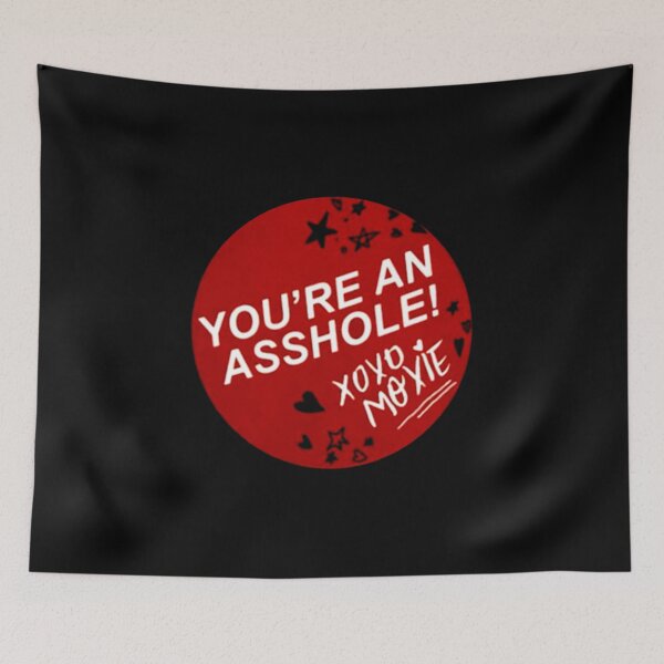 Item preview, Sticker MOXIE quote "You´re an asshole. XOXO" (Girl Power!) designed and sold by frikybomb.