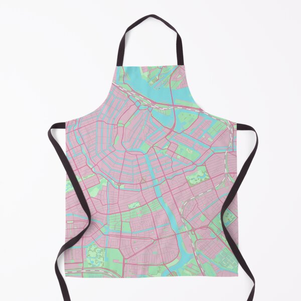 Item preview, Amsterdam City Street Map Art Pink The Netherlands designed and sold by cashewdays.
